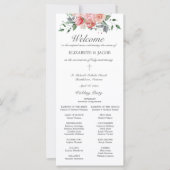 Katholisches Hochzeitsprogramm mit Messe von Eliza (Vorderseite)