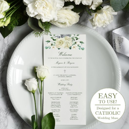 Katholisches Hochzeitsprogramm mit Messe von Megan