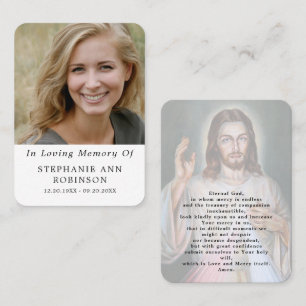 Katholisches Jesus-Gnaden-Gebets-Gedenkkarten für Visitenkarte