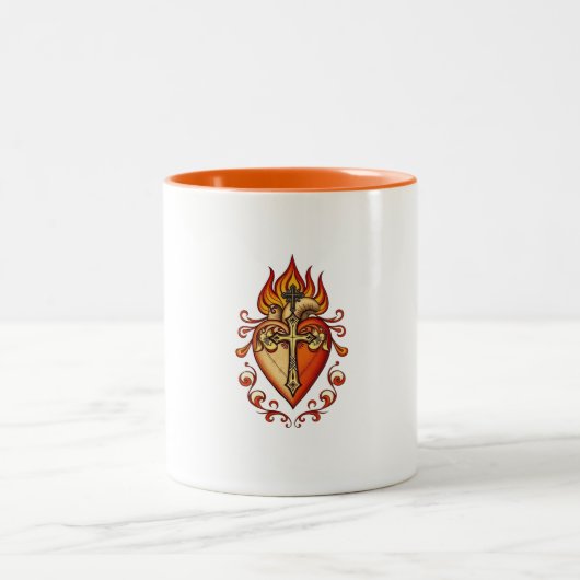 Katholisches Kaffeetasse Sacred Heart (Mittel)