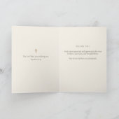 Katholisches Kind Jesus Gesegnete Mutter Floral Dankeskarte (Innenseite)