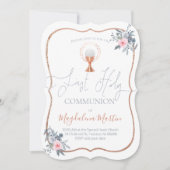 Katholisches Mädchen der ersten Kommune Einladung (Vorderseite)