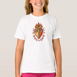 Katholisches Mädchen-T-Shirt Sacred Heart T-Shirt