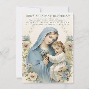 Katholisches Maria-und-Jesus-Blumen-Spirituelles-Z