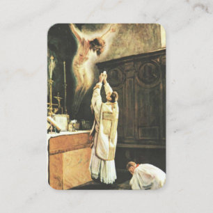 Katholisches Massen-anbietengebet Jesus heilige Visitenkarte