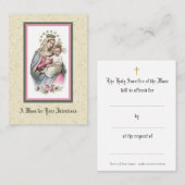 Katholisches Massen-anbietenQueen Mary Jesus Visitenkarte (Vorne/Hinten)