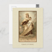 Katholisches Massenangebot Jungfrau-Mary-Jesus Postkarte (Vorne/Hinten)