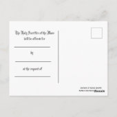 Katholisches Massenangebot Jungfrau-Mary-Jesus Postkarte (Rückseite)