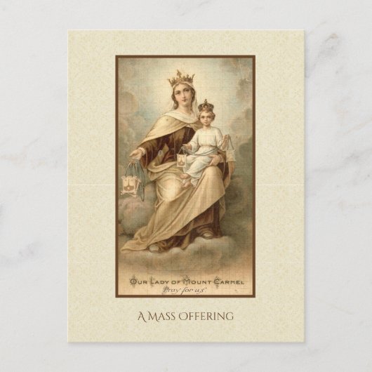 Katholisches Massenangebot Jungfrau-Mary-Jesus Postkarte (Vorderseite)