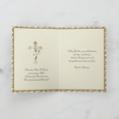 Katholisches Ostergebet Auferstehung Jesu Feiertagskarte (Innenseite)