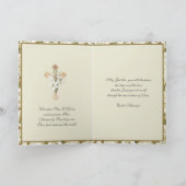 Katholisches Ostergebet Auferstehung Priester Jesu Feiertagskarte (Innenseite)