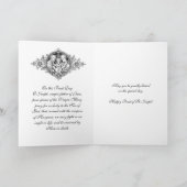 Katholisches Priesterfest des hl. Joseph Karte (Innenseite)