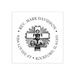 Katholisches religiöses Lamm Gottes Agnus Dei Gummistempel