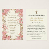 Katholisches Rosa Blumengebet (Vorne & Hinten)