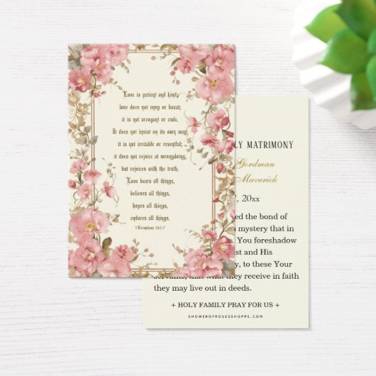 Katholisches Rosa Blumengebet (Schreibtisch)