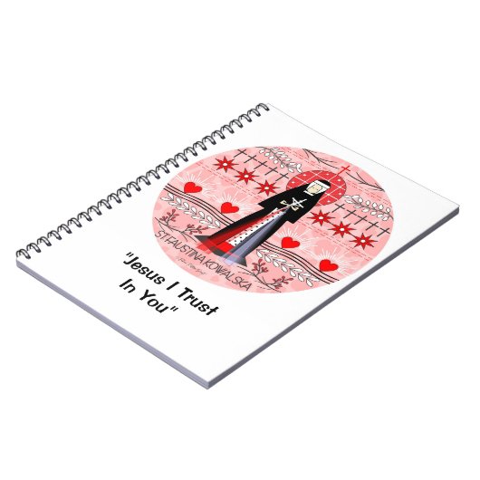 Katholisches Saint-Notebook: St. Faustina Kowalska Notizblock (Linke Seite)