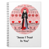 Katholisches Saint-Notebook: St. Faustina Kowalska Notizblock (Vorderseite)