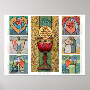 Katholisches Sakraments-Klassenzimmer-Plakat Poster