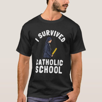 Katholisches Schulnonne Kirchenmesse und christlic T-Shirt