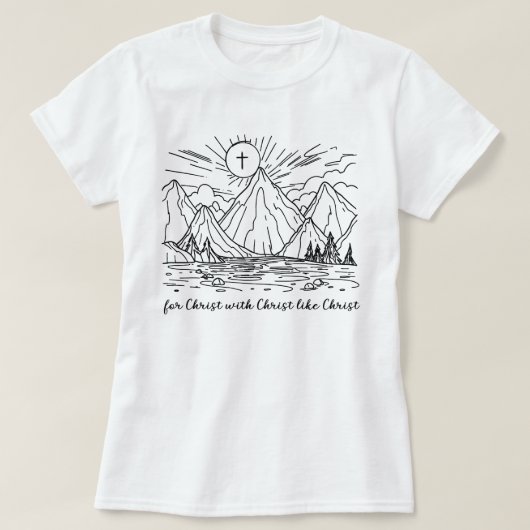 katholisches Shirt für Christus mit Christus wie C (Design vorne)