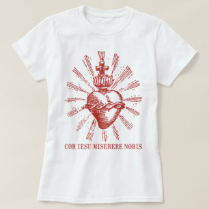 Katholisches Shirt Heiliges Herz Jesu Lateinische