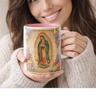 Katholisches Spanisch Guadalupe Religiöse Jungfrau Kaffeetasse