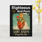 Katholisches St. Joseph, Schutzpatron der Väter, b Karte (Gelbe Blume)