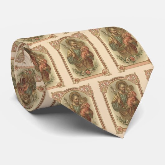 Katholisches St- Josephkind Jesus religiös Krawatte (Gerollt)