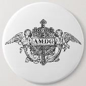 Katholisches traditionelles Kreuz der Button (Vorderseite)