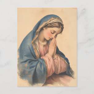 Katholisches Traurige Mutter Maria Vintage Postkarte