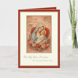 Katholisches Valentinstag Ehemann Maria Jesus Feiertagskarte