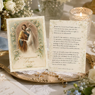 Katholisches Verlobungs-Courtship-Gebets-Heiligenb Visitenkarte