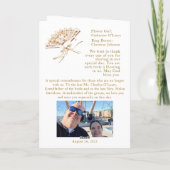 katholisches Viktorianisches Fan-Hochzeitsprogramm Programm (Rückseite)