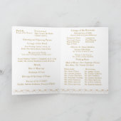 katholisches Viktorianisches Fan-Hochzeitsprogramm Programm (Innenseite)