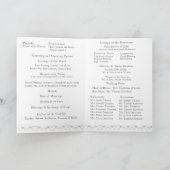 katholisches Viktorianisches Fan-Hochzeitsprogramm Programm (Innenseite)