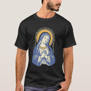 Katholisches Vintage Gegrüßet seist du Maria Volle T-Shirt