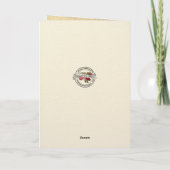 Katholisches Weihnachtsgebäck - Beileid Condolence Karte (Rückseite)