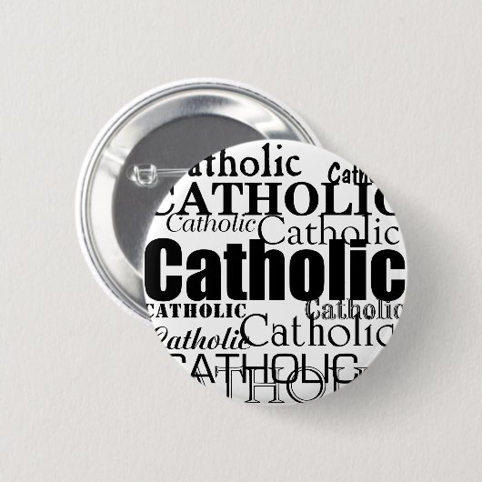 Katholisches Wort Button (Vorne & Hinten)
