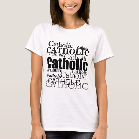 Katholisches Wort T-Shirt (Vorderseite)