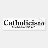 Katholizismus Autoaufkleber (Vorne)