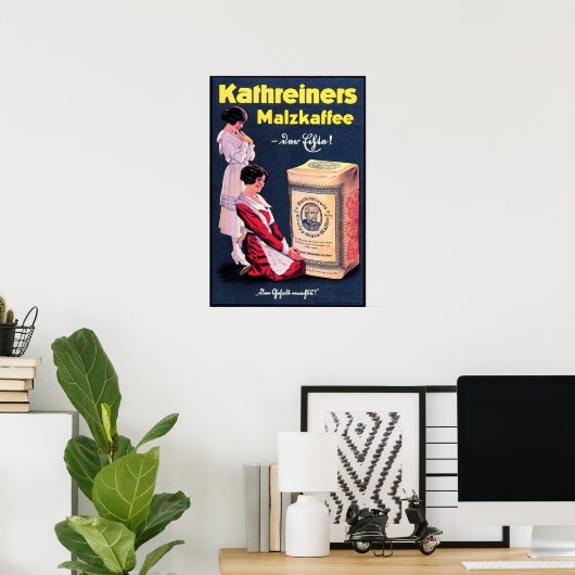 KATHREINERS MALZKAFFEE German Coffee Powder Drink Poster (Heimbüro)