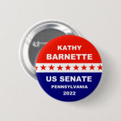 Kathy Barnette US Senat Pennsylvania 2022 Button (Vorne & Hinten)