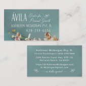 Kathy Custom Business Card Blue Orchid Visitenkarte (Vorne/Hinten)