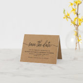 Kathy Dixon Rustic Kraft Simple Script STD Karte (Gelbe Blume)