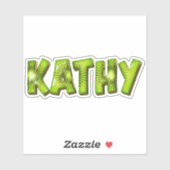 Kathy Name Kiwi Design Aufkleber Sticker (Blatt)