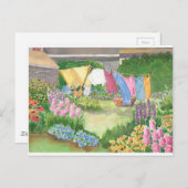 Kathy's Wäsche auf Monhegan ist ich Postkarte (Vorne/Hinten)