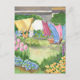 Kathy's Wäscherei auf der Monhegan Island Maine Po Postkarte