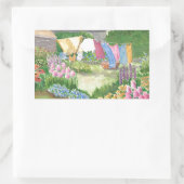 Kathy's Wäscherei auf der Monhegan Island Maine Wa Rechteckiger Aufkleber (Tasche)