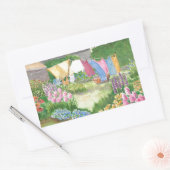 Kathy's Wäscherei auf der Monhegan Island Maine Wa Rechteckiger Aufkleber (Umschlag)