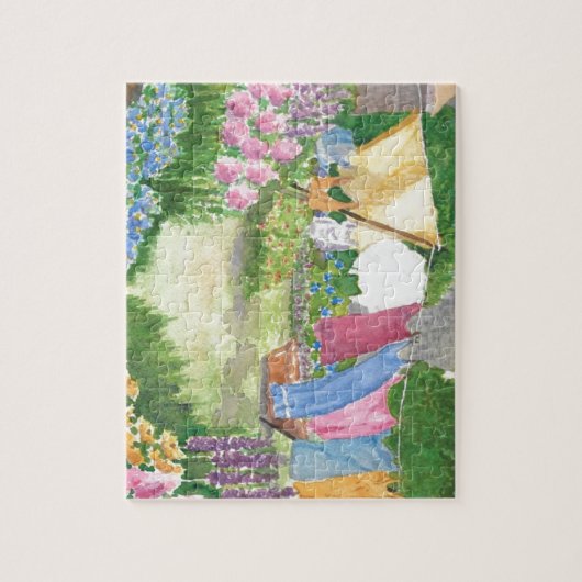 Kathys Wäscherei auf Monhegan Puzzle (Vertikal)